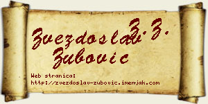 Zvezdoslav Zubović vizit kartica
